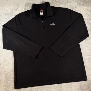 The North Face 1/4 Zip TKA 100 Fleece Pullover | Black | XL